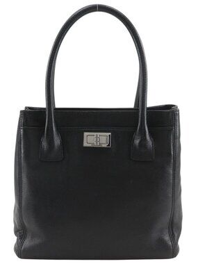 CHANEL Executive Tote 2.55 Tote Bag black Caviar skin Women